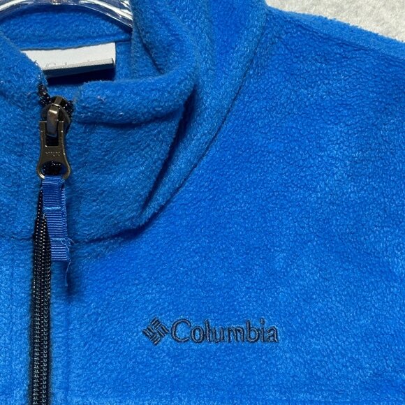Columbia Fleece Jacket Kids Size M (10/12) Blue Full Zip - Picture 3 of 8